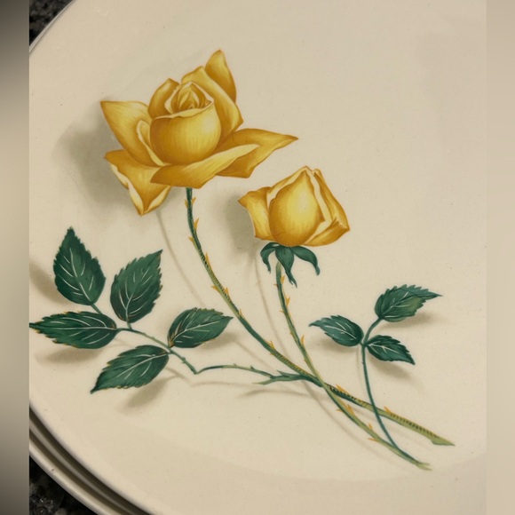 Simplicity Yellow Rose Dinner Plate by Canonsburg the Hallmark of quality 10in - Picture 4 of 7